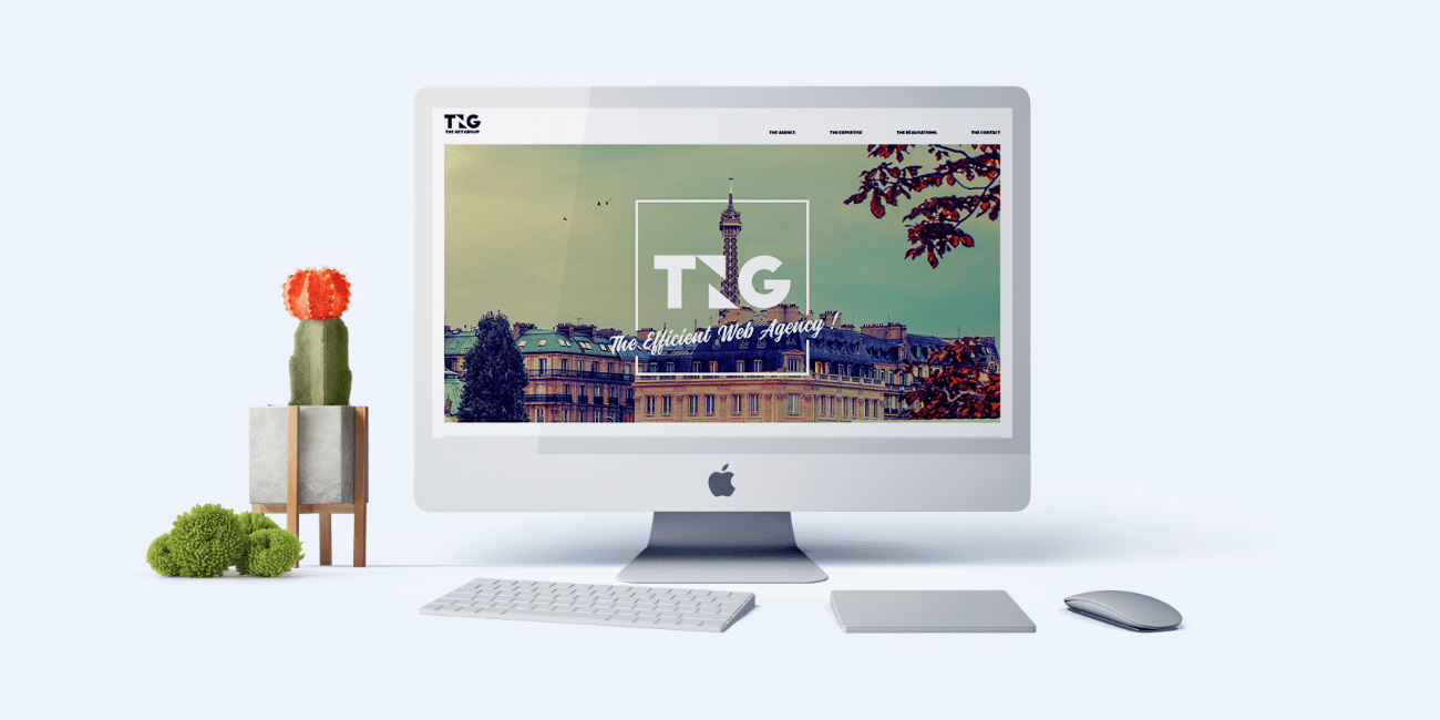 site web sur iMac